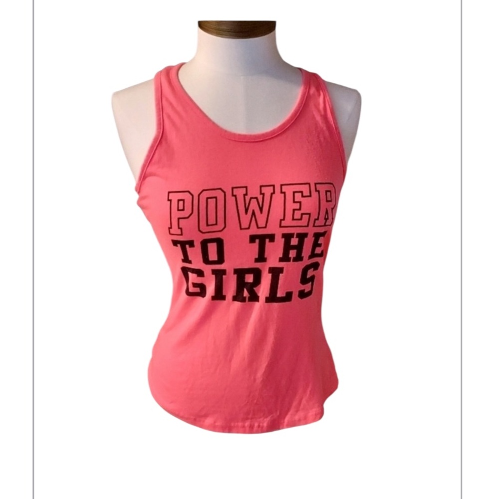 WORKOUT tank top size S pink and black in good condition